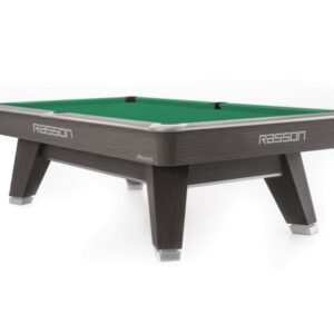 Billardtisch, Pool, Rasson ACURRA (MR-SUNG SERIES), 9 ft. (Fuß), grau (Sarum Strand), CLUB Taschenmaß, Simonis 760 gelbgrün