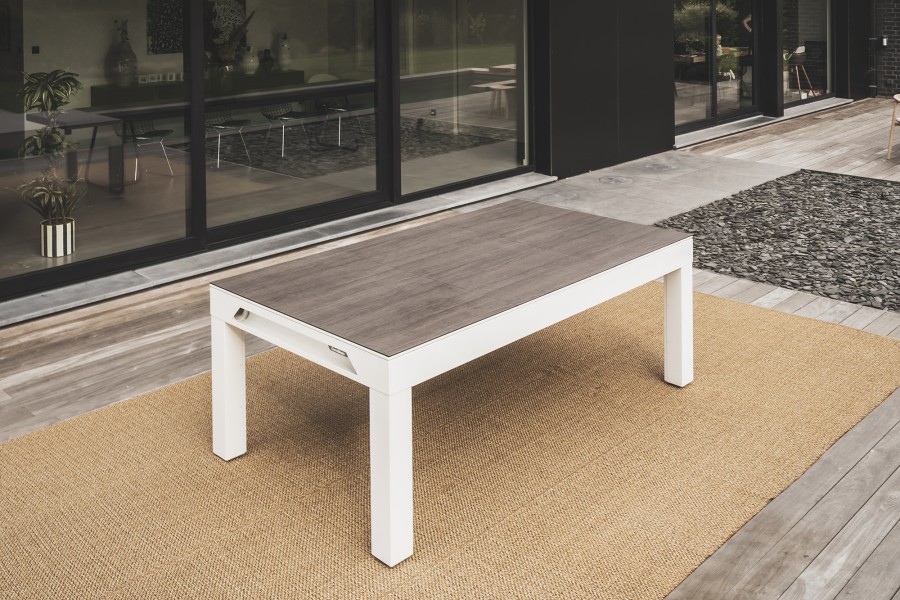 Abdeckplatte, 7 ft. (Fuß), Holzdekor für weißen Cornilleau Classic Outdoor Billardtisch – Bild 4
