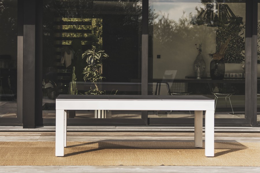 Abdeckplatte, 7 ft. (Fuß), Holzdekor für weißen Cornilleau Classic Outdoor Billardtisch – Bild 3