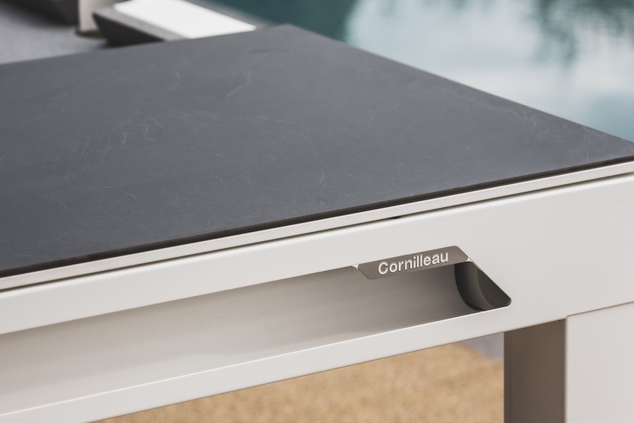 Abdeckplatte, 7 ft. (Fuß), Holzdekor für weißen Cornilleau Classic Outdoor Billardtisch – Bild 6