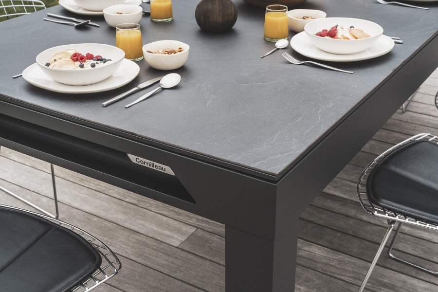 Abdeckplatte, 7 ft. (Fuß), Steindekor für schwarzen Cornilleau Classic Outdoor Billardtisch – Bild 10