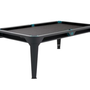 Billardtisch, Pool, Cornilleau Hyphen Outdoor, 7 ft. (Fuß), schwarz, Spielfläche: Dunkelgrau, Taschen: Meergrün