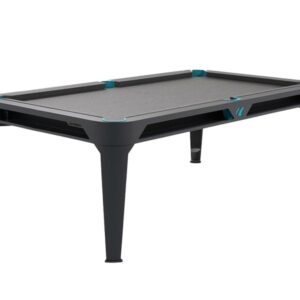 Billardtisch, Pool, Cornilleau Hyphen Outdoor, 7 ft. (Fuß), schwarz, Spielfläche: Hellgrau, Taschen: Meergrün