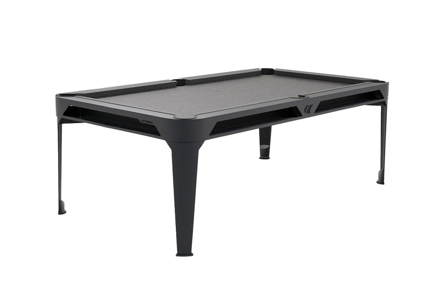 Billardtisch, Pool, Cornilleau Hyphen Outdoor, 7 ft. (Fuß), schwarz, Spielfläche: Hellgrau, Taschen: Schwarz