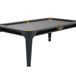 Billardtisch, Pool, Cornilleau Hyphen Outdoor, 7 ft. (Fuß), schwarz, Spielfläche: Hellgrau, Taschen: Senf