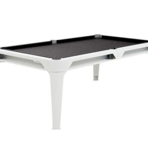 Billardtisch, Pool, Cornilleau Hyphen Outdoor, 7 ft. (Fuß), weiß, Spielfläche: Dunkelgrau, Taschen: Weiß
