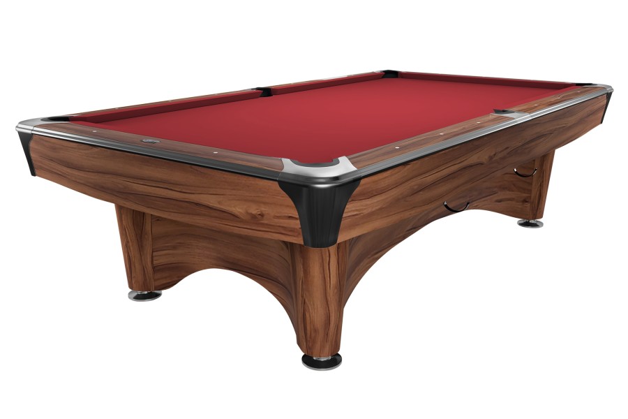 Billardtisch, Pool, Dynamic IV, modern-braun, 8 ft., Simonis 860 rot