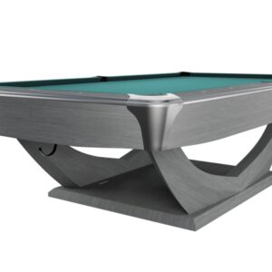 Billardtisch, Pool, Dynamic Axion, 9 ft. (Fuß), hellgrau, Simonis 760 blaugrün
