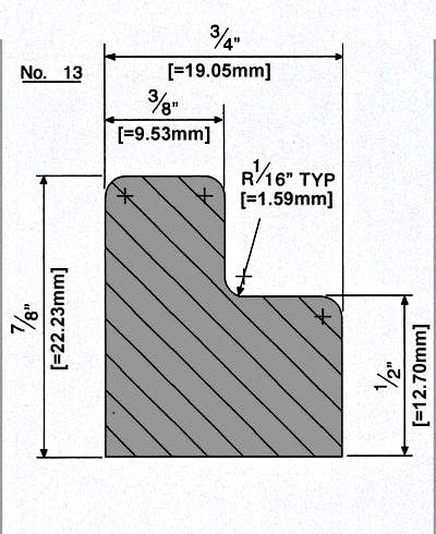 Bandengummi, Snooker, SD-L-77, 72 Zoll, 182,88 cm, 6 Stück, für 12-Fuß-Tische – Bild 2