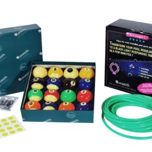 Billardkugelset, Pool, Aramith Glow in the dark, 57,2 mm