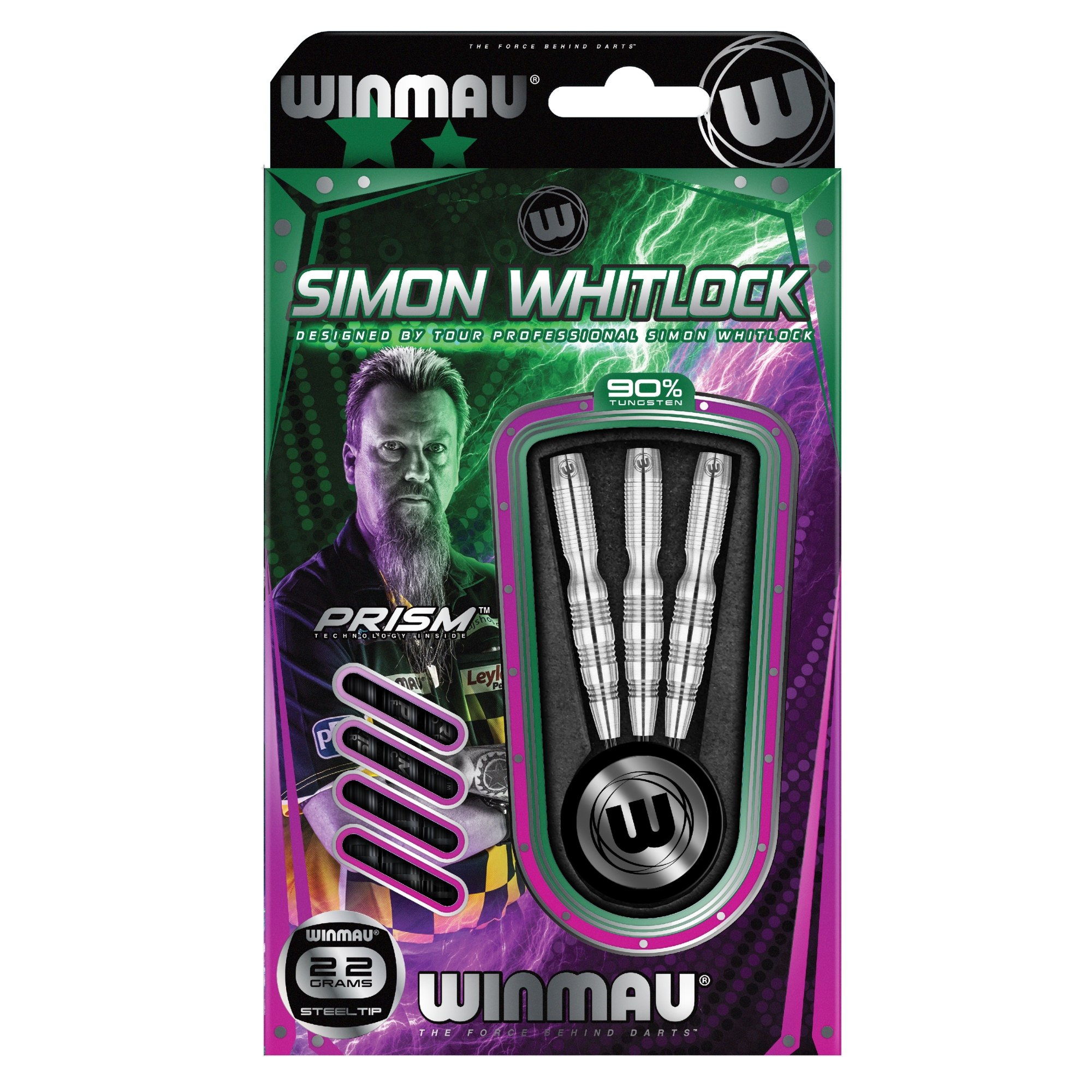 Winmau - Steeldart - Simon Whitlock Silver 22 gr. – Bild 2
