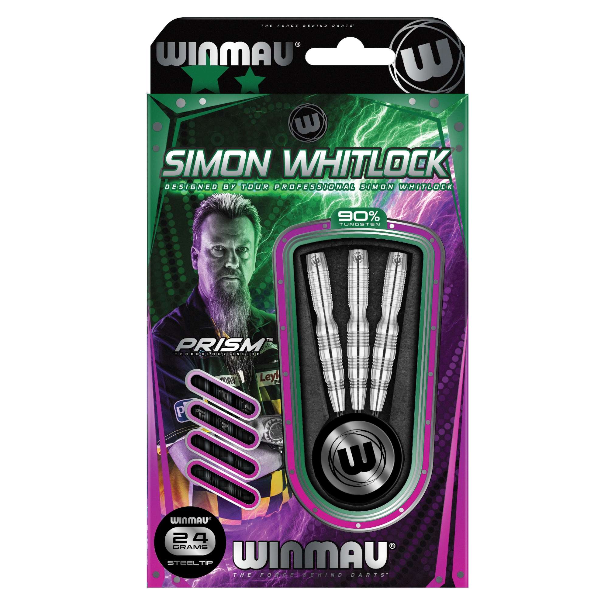 Winmau - Steeldart - Simon Whitlock Silver 24 gr. – Bild 2