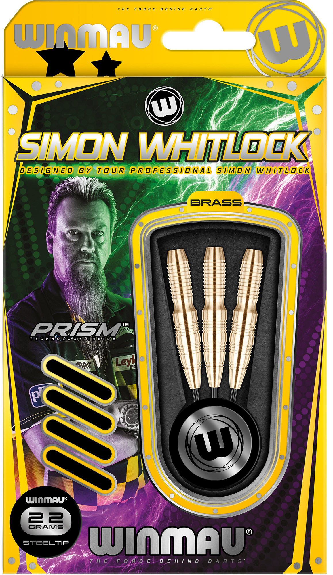 Winmau - Steeldart S. Whitlock Brass 22 gr. – Bild 2
