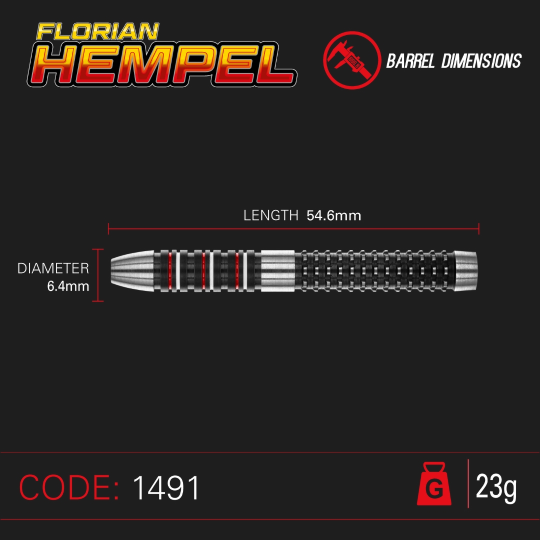 Winmau - Steeldart Florian Hempel 23 gr. – Bild 4