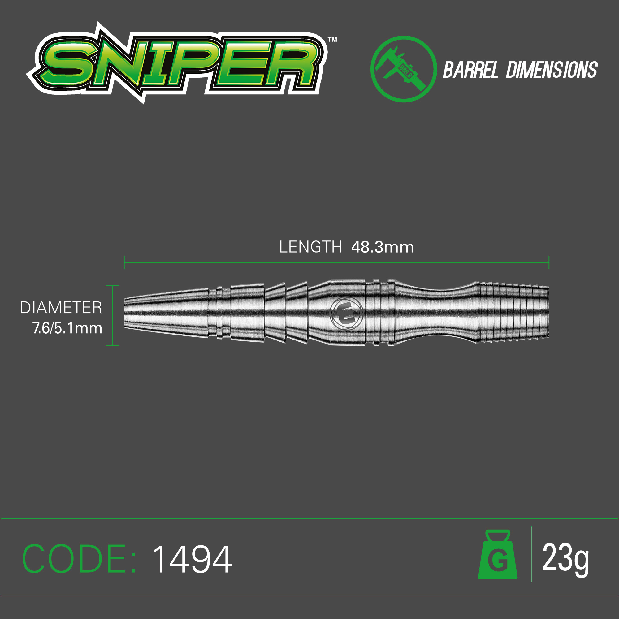 Winmau - Steeldart - Sniper 23 gr. – Bild 4