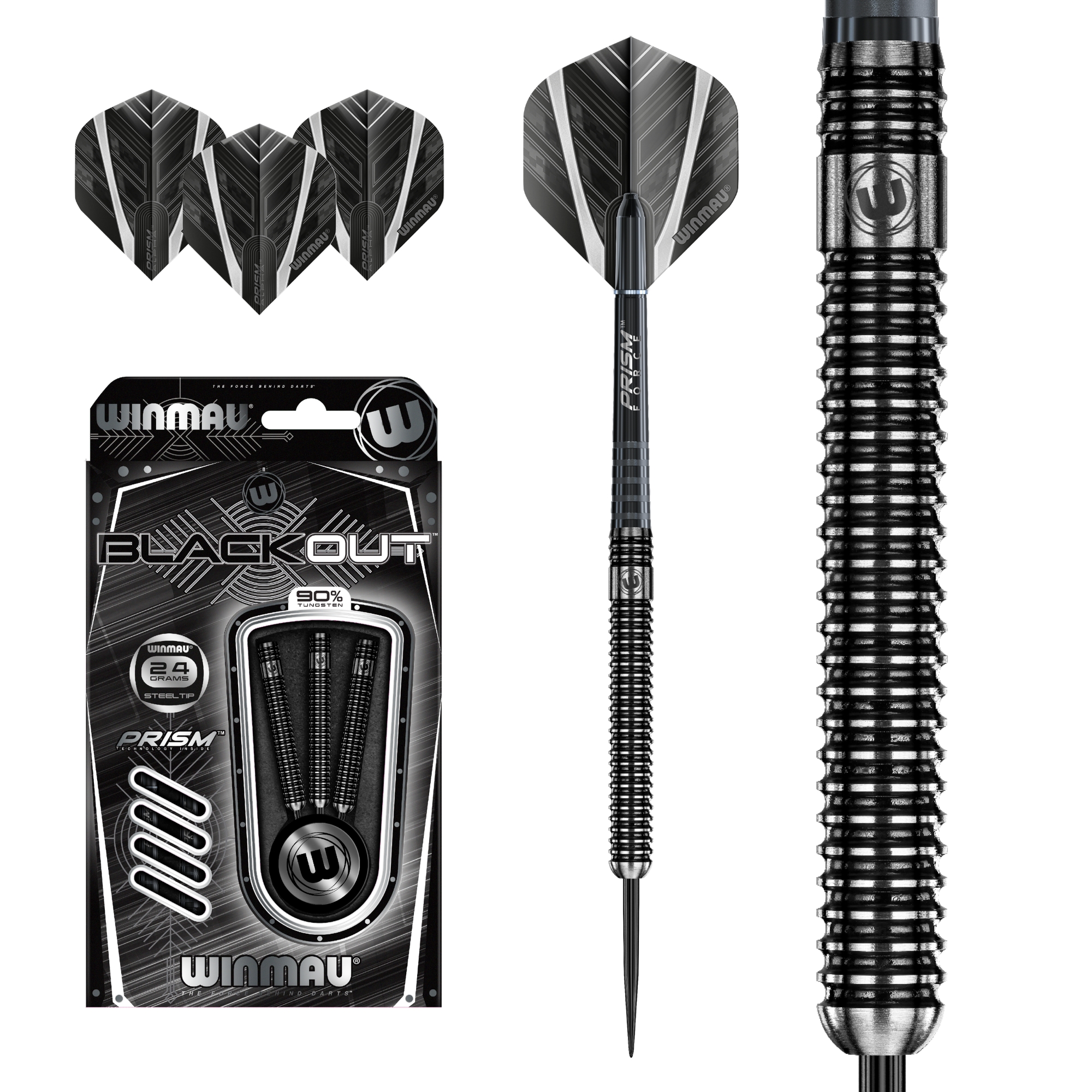 Winmau - Steeldart Blackout 24 gr.