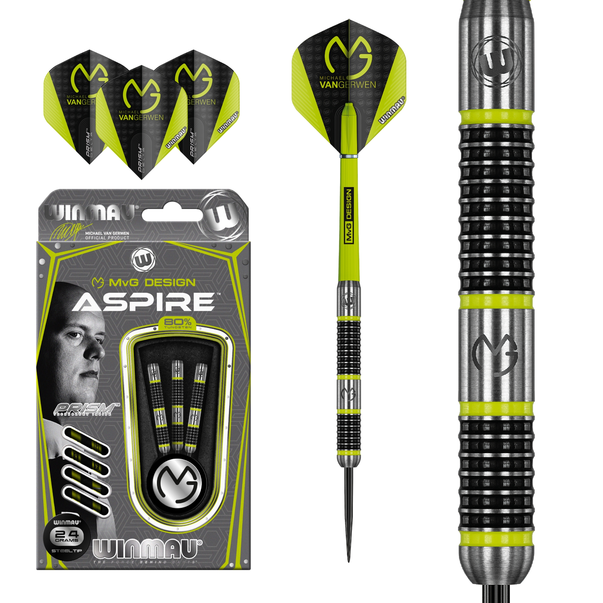 Winmau - Steeldart MvG Aspire 24 gr.