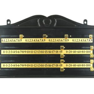 Snooker Punktetafel, Kunststoff, schwarz