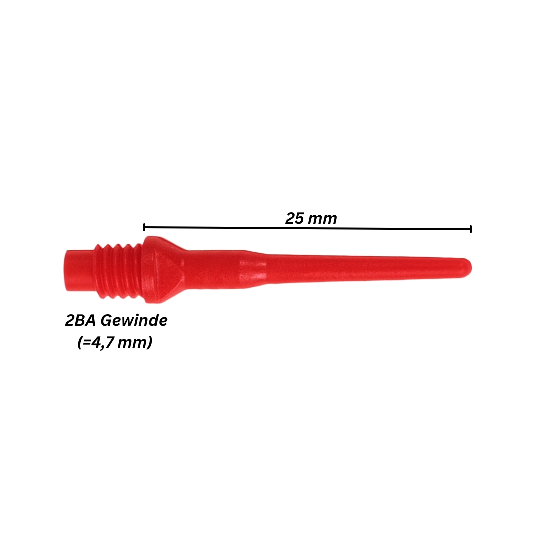 Karella - Dartspitzen soft KeyPoint 2BA Gewinde 100 St. – Bild 2