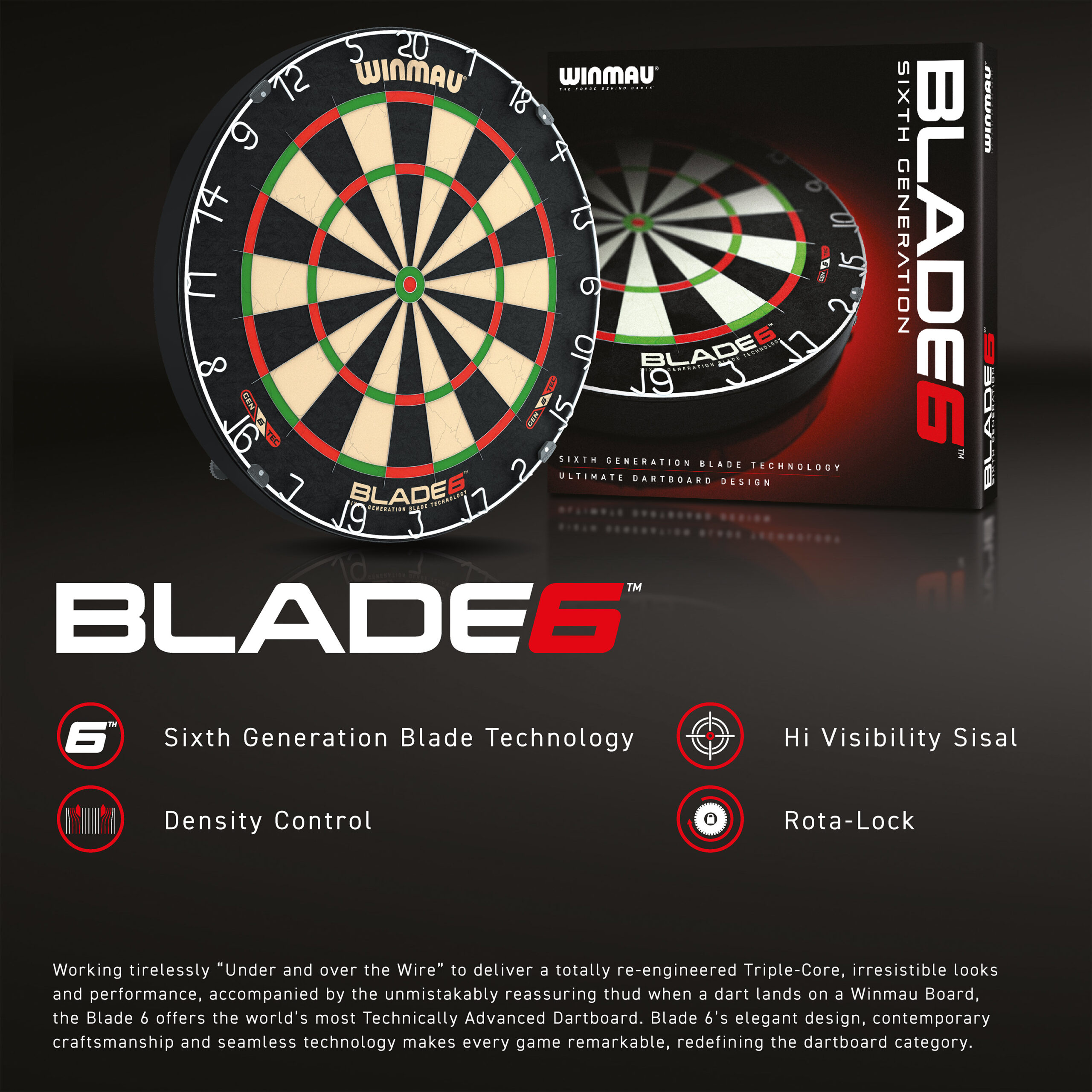 Winmau - Dartboard Blade 6 – Bild 6