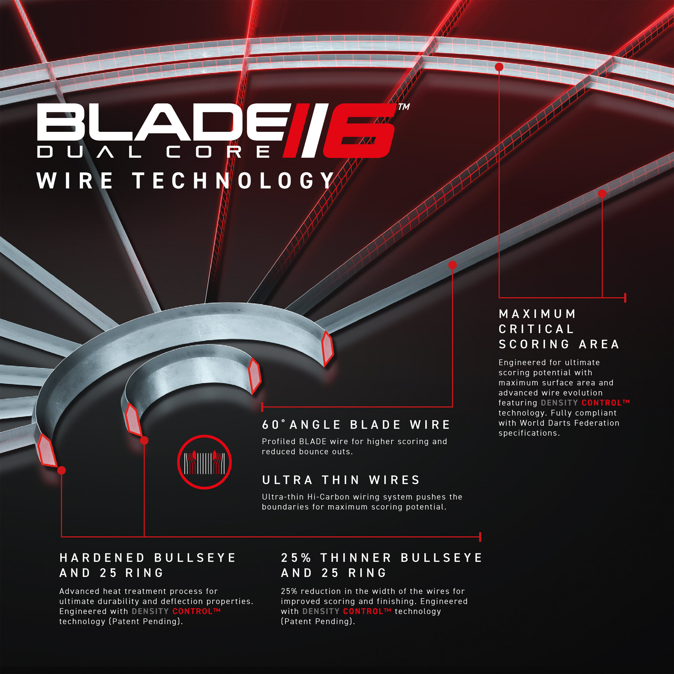 Winmau - Dartboard Blade 6 Dual Core – Bild 4