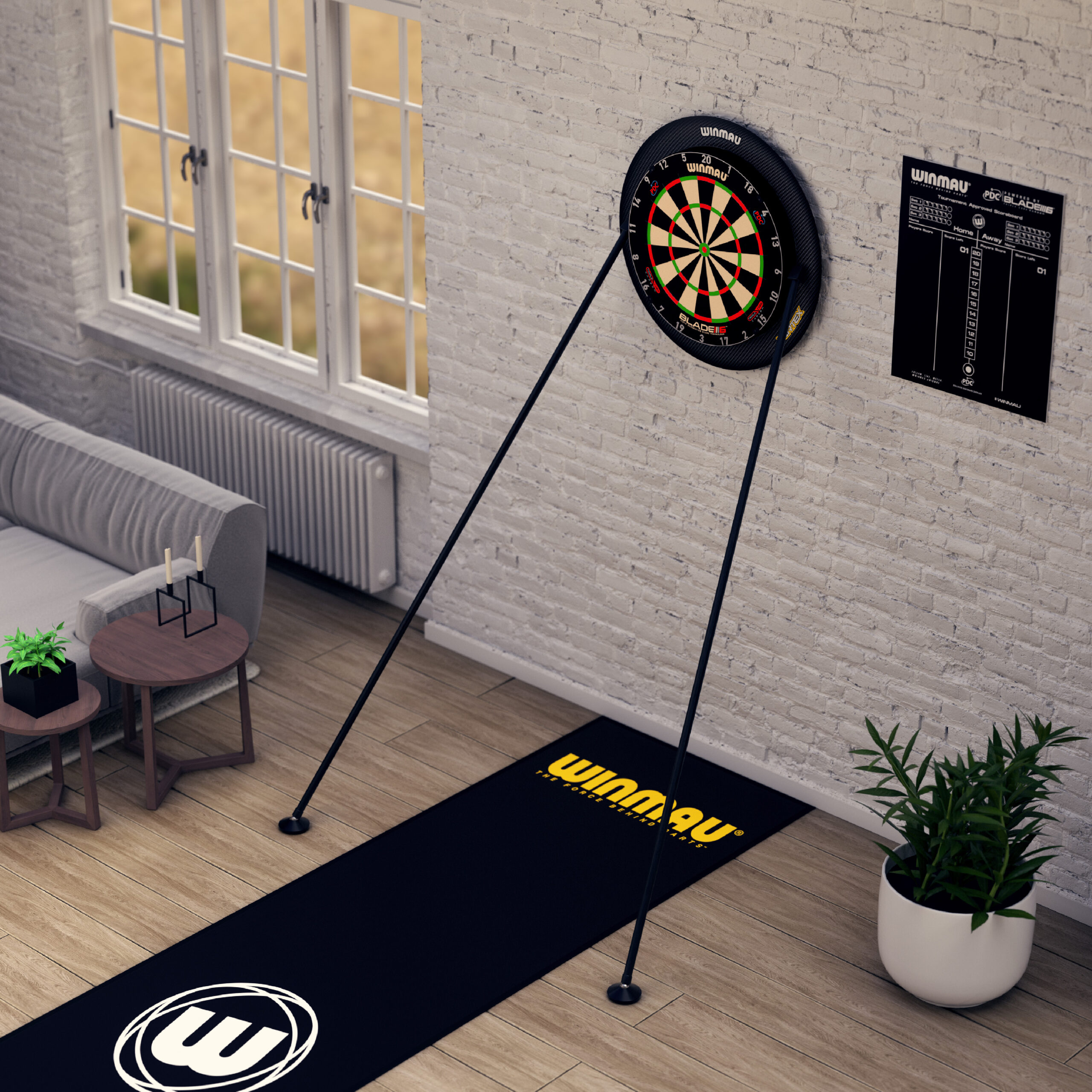 Winmau - Dartboardständer Vertex – Bild 4