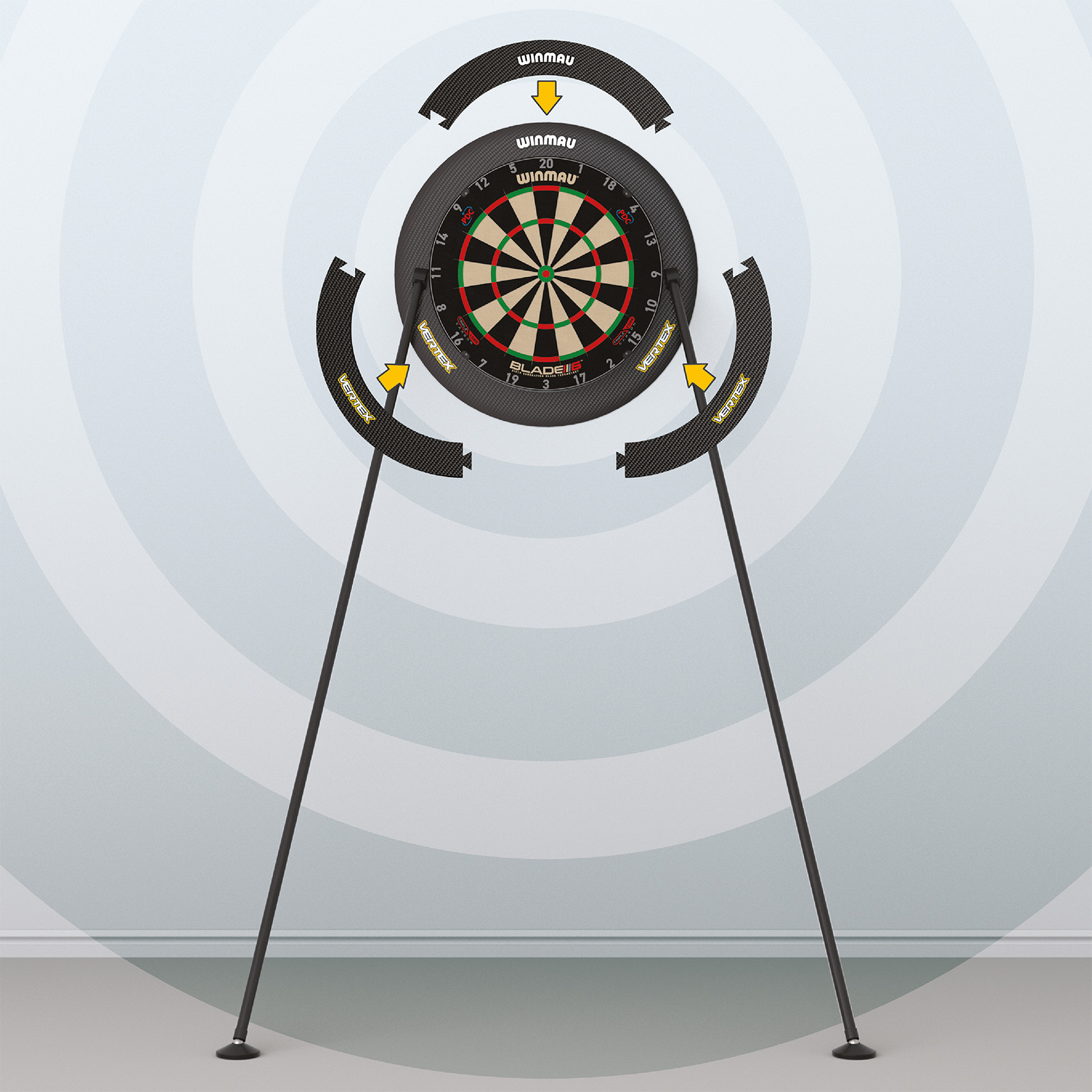Winmau - Dartboardständer Vertex – Bild 3