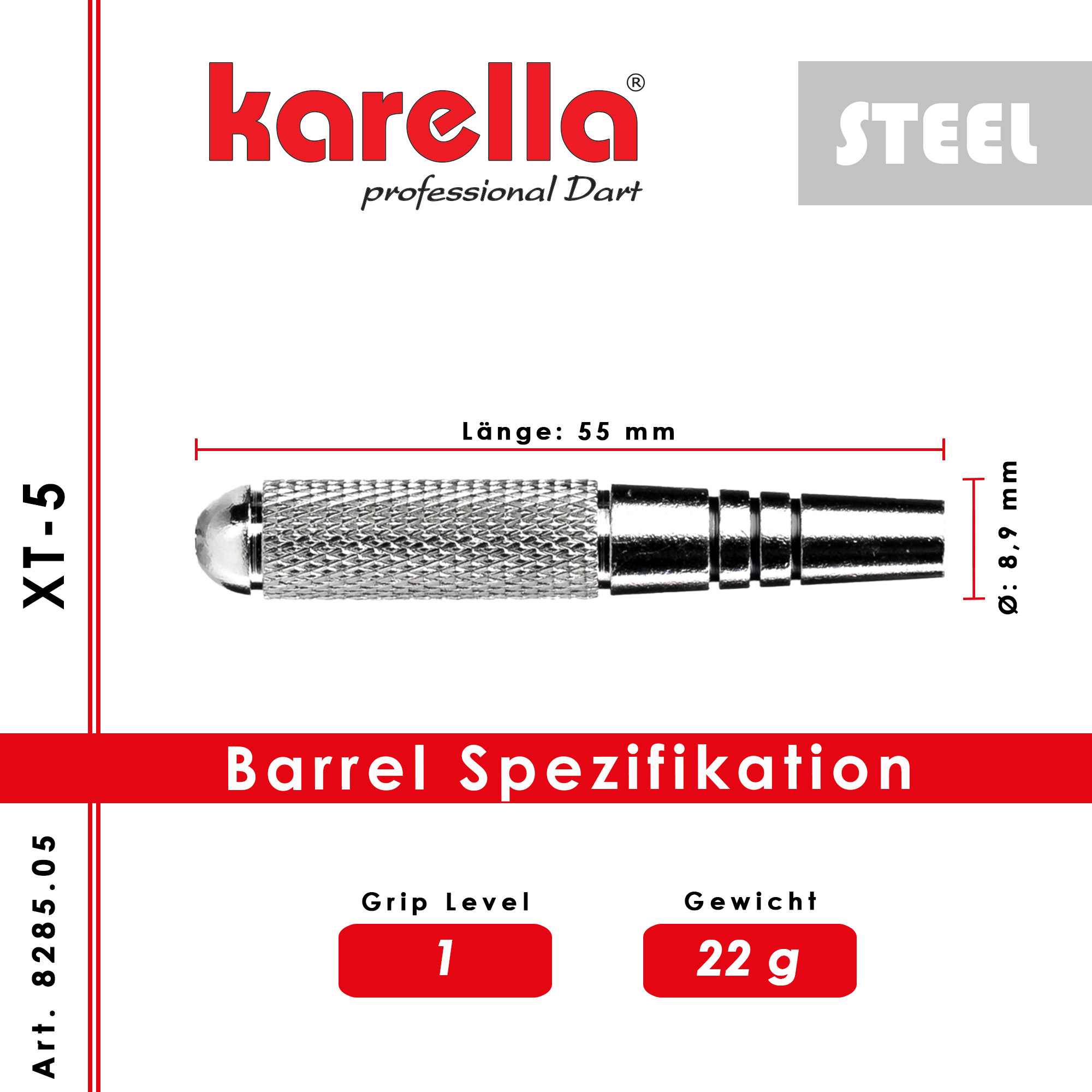 Karella - Steeldart XT-5 22 gr. – Bild 5