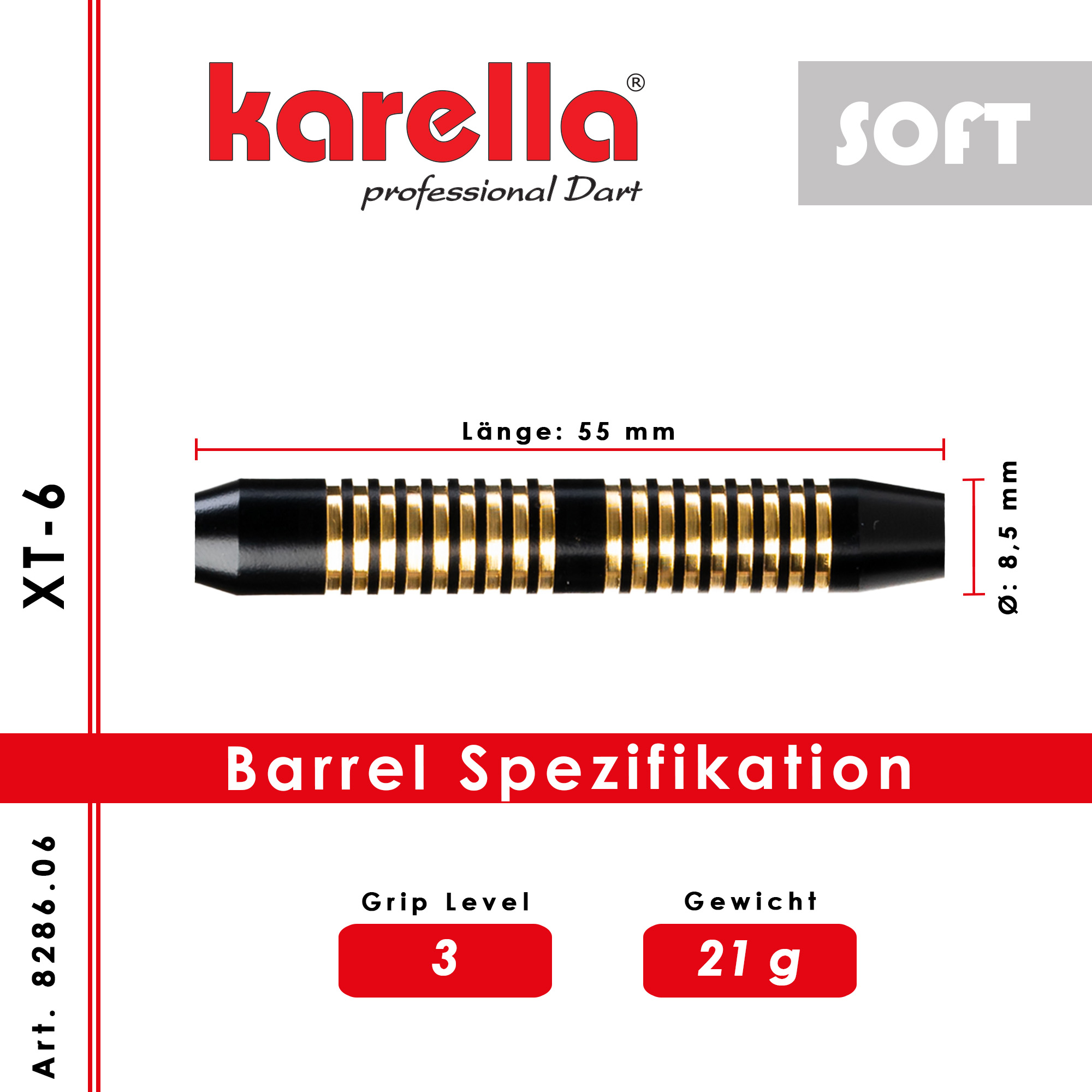 Karella - Softdart XT-6 21 gr. – Bild 5