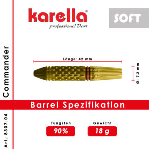 Karella - Softdart Commander 90% Tungsten 18 gr.