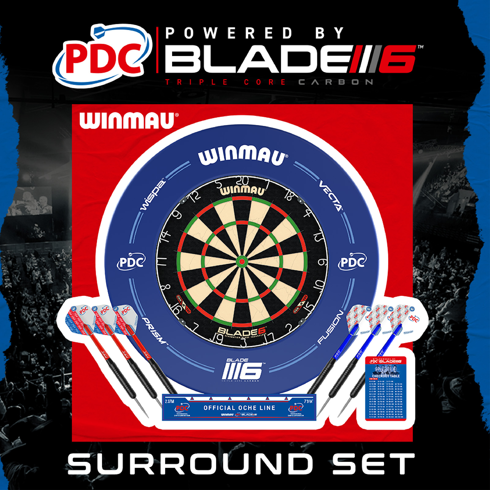 Winmau - Dartboard Surround Set PDC – Bild 7