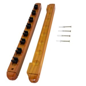 Queue-Wandhalter, Roman, 45 cm, für 8 Billardqueues, eiche