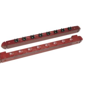 Queue-Wandhalter, Roman, 45 cm, für 8 Billardqueues, mahagoni