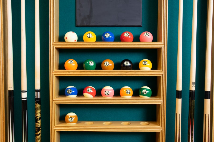 Queuehalter, für 6 Billardqueues Wall Rack, eiche – Bild 3