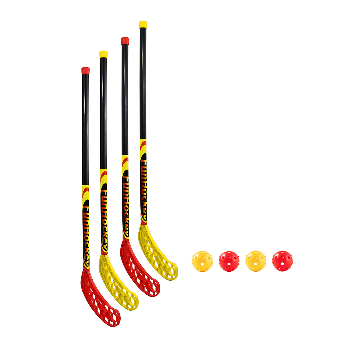 Bandito - FunHockey Schläger 2 x 2er Set + Pop up Tor Set Mini – Bild 4