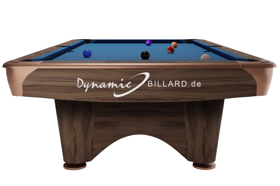 Billardtisch, Pool, Dynamic III, 9 ft. (Fuß), modern-braun, gebraucht, Simonis 860 grau – Bild 3