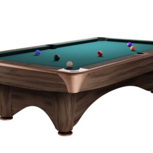 Billardtisch, Pool, Dynamic III, 8 ft. (Fuß), modern-braun, Simonis 860 blaugrün