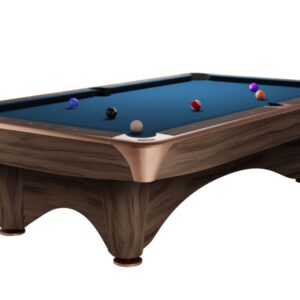 Billardtisch, Pool, Dynamic III, 8 ft. (Fuß), modern-braun, Simonis 760 royalblau