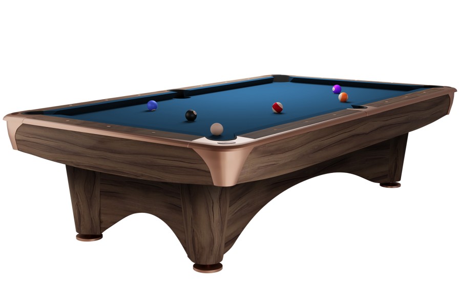 Billardtisch, Pool, Dynamic III, 8 ft. (Fuß), modern-braun, Simonis 860 elektrikblau – Bild 3