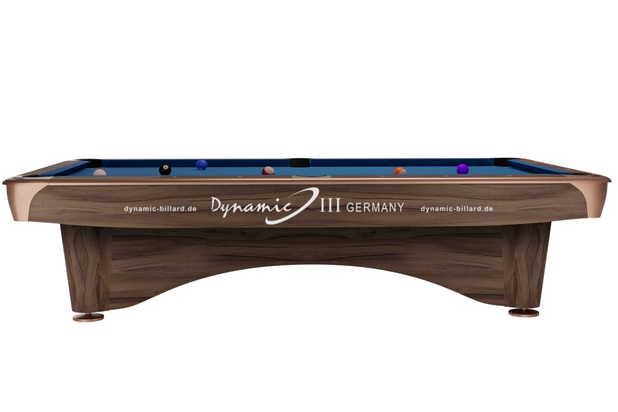 Billardtisch, Pool, Dynamic III, 9 ft. (Fuß), modern-braun, gebraucht, Simonis 860 grau – Bild 5
