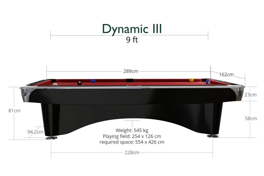 Billardtisch, Pool, Dynamic III, 9 ft. (Fuß) – Bild 7