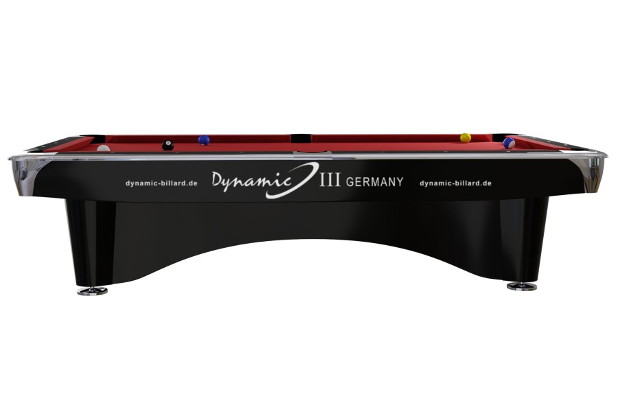 Billardtisch, gebraucht, Pool, Dynamic III, 9 ft. (Fuß), schwarz, Simonis 760 puderblau – Bild 5