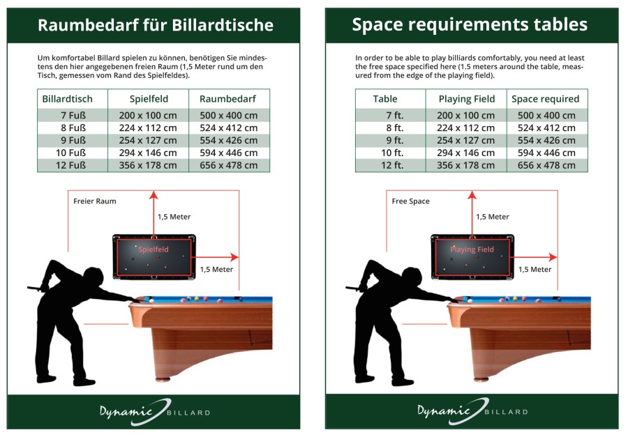 Billardtisch, Pyramide, Dynamic Turnus II, mahagoni, 12 ft. (Fuß) – Bild 2