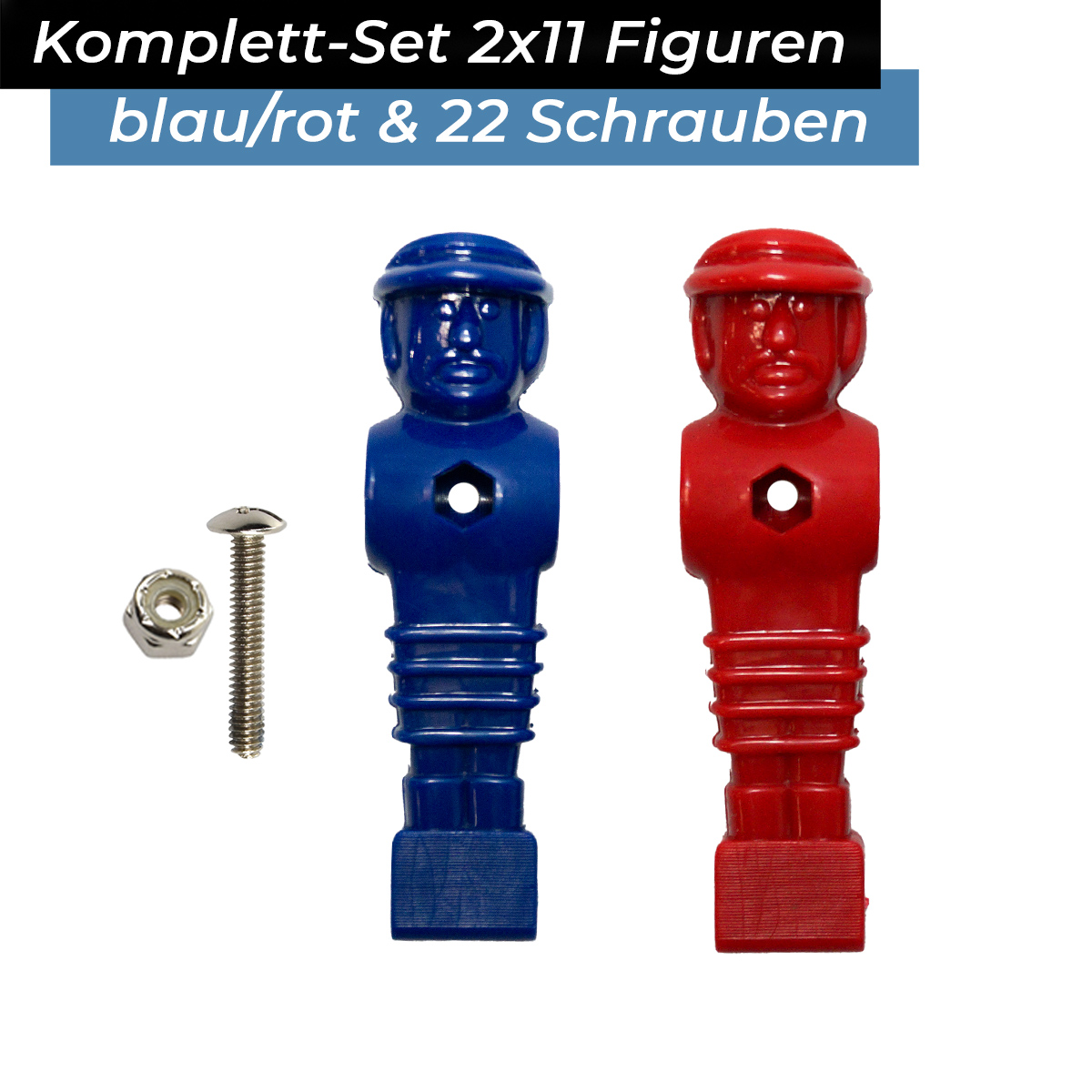 Bandito - Kickerfigur MasterCup Komplettset inkl Schrauben/Muttern (2x11St.) – Bild 2