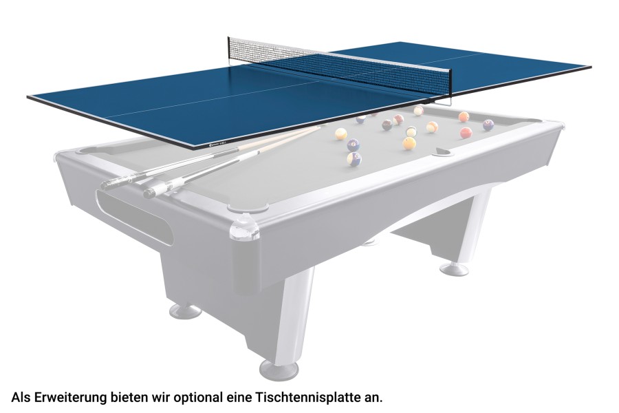 Billardtisch, Pool, Eliminator, 8 ft. (Fuß), schwarz, burgundy Tuch – Bild 6