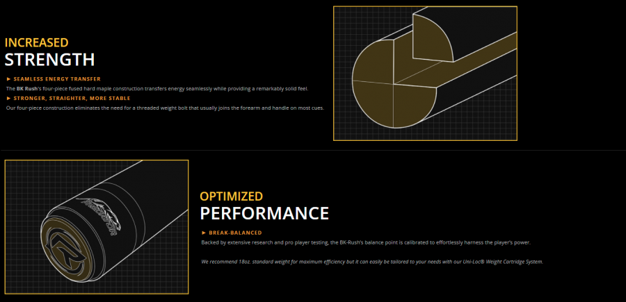 Billardqueue, Pool, Predator BK Rush+ Tempest NW Grau, Revo Break Jump, Uni-Loc – Bild 8