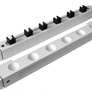 Queue-Wandhalter, Roman, 40 cm, für 6 Billardqueues, weiß
