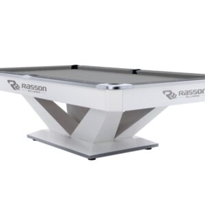 Billardtisch, Pool, Rasson Victory II Plus, weiß, 9 ft., Simonis 860 grau