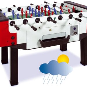 Norditalia - Tischkicker Outdoor Storm F-3 Münz 1,- €  Sport Professional PR