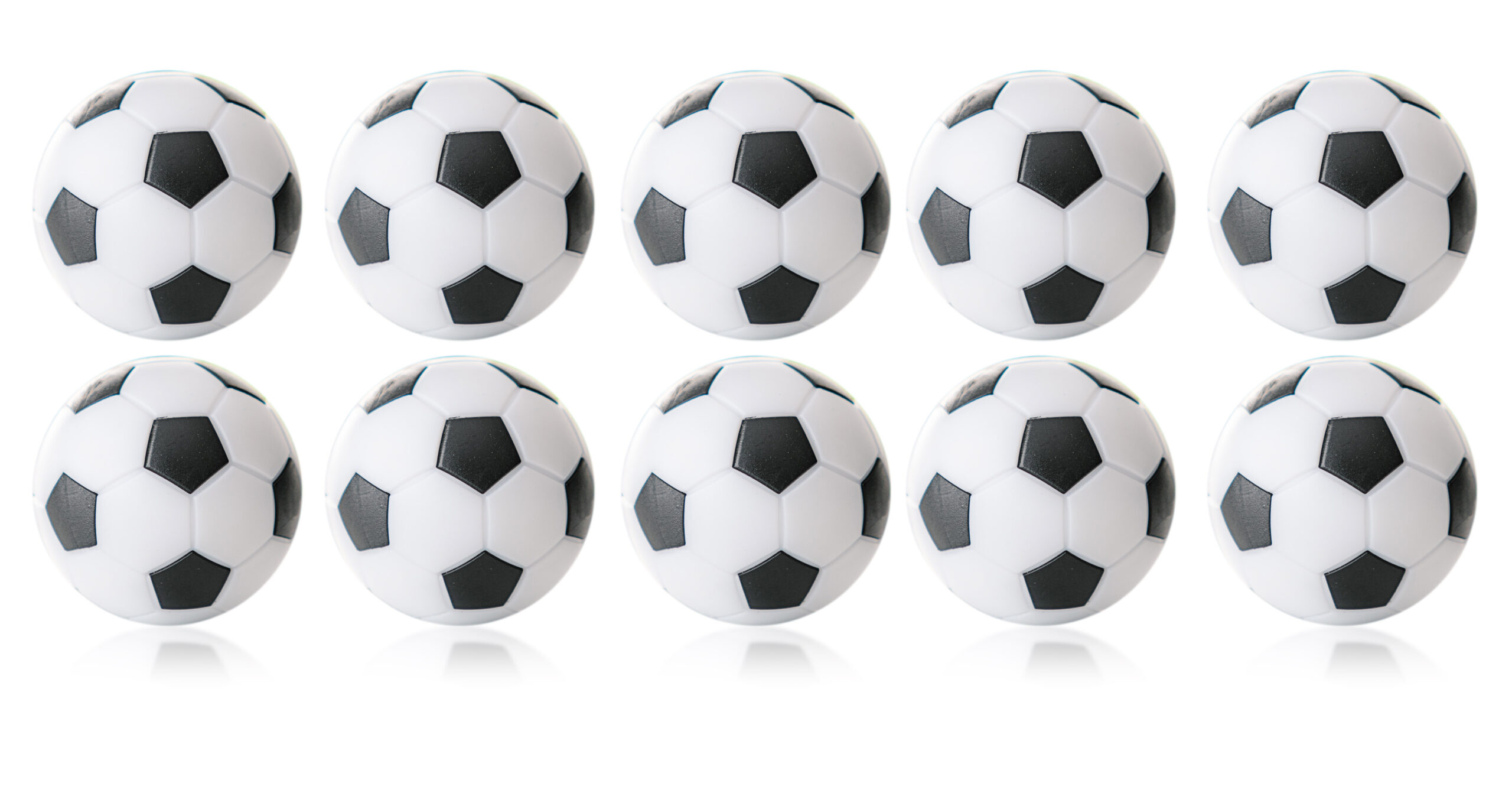 Winspeed - Kickerball 32 mm, weiß/schwarz, 17 gr. Set (10 St.)